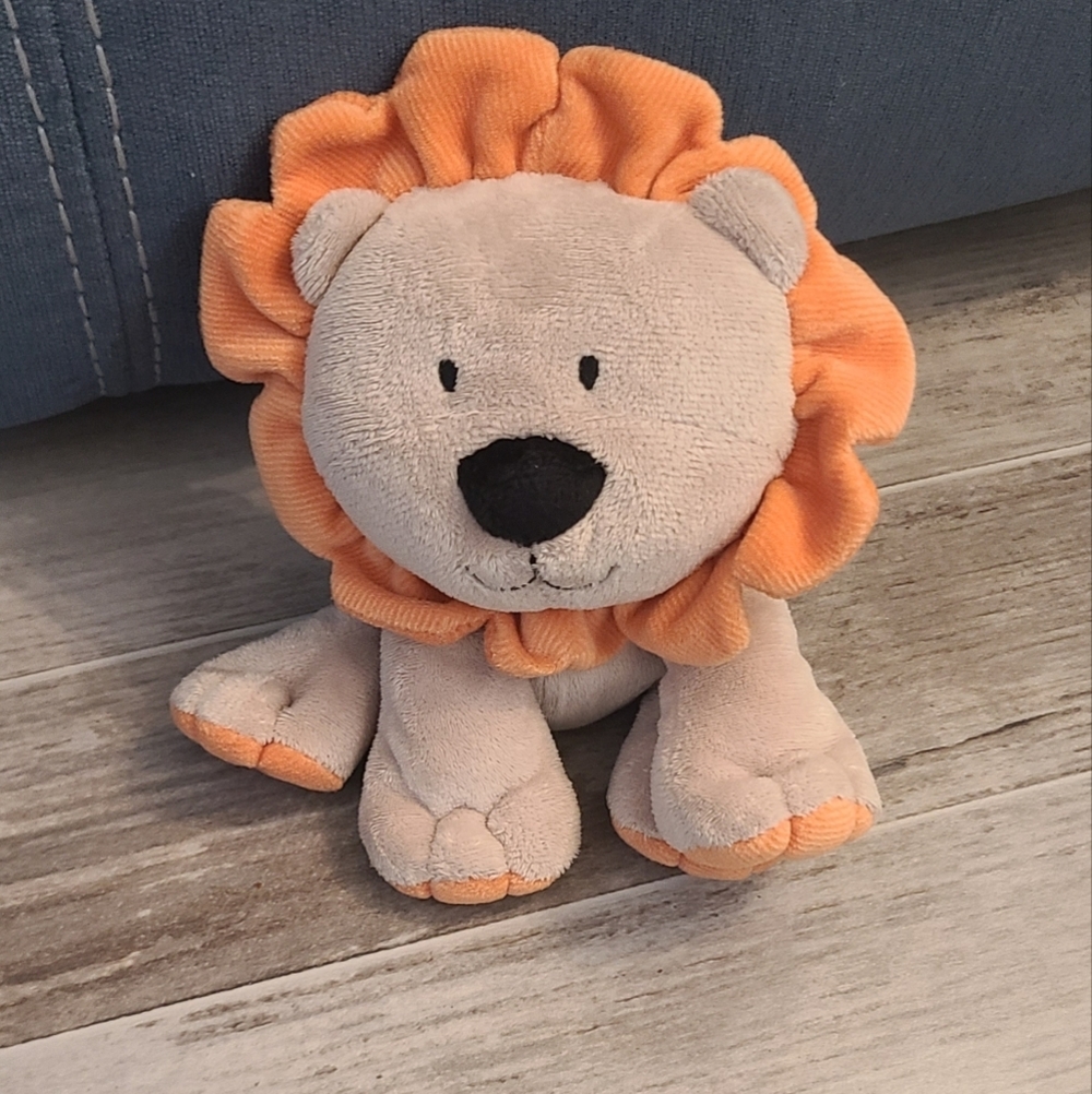 Carter’s Just One Year 8" Orange & Tan Lion Plush Stuffed Animal Carters